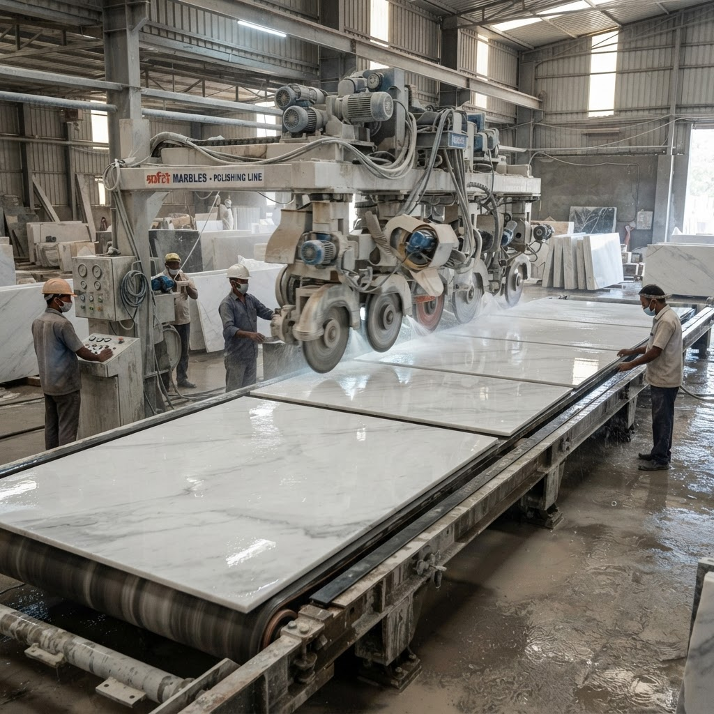 Expert Polishing — Stone Slab Studio marble process in Kishangarh, Rajasthan